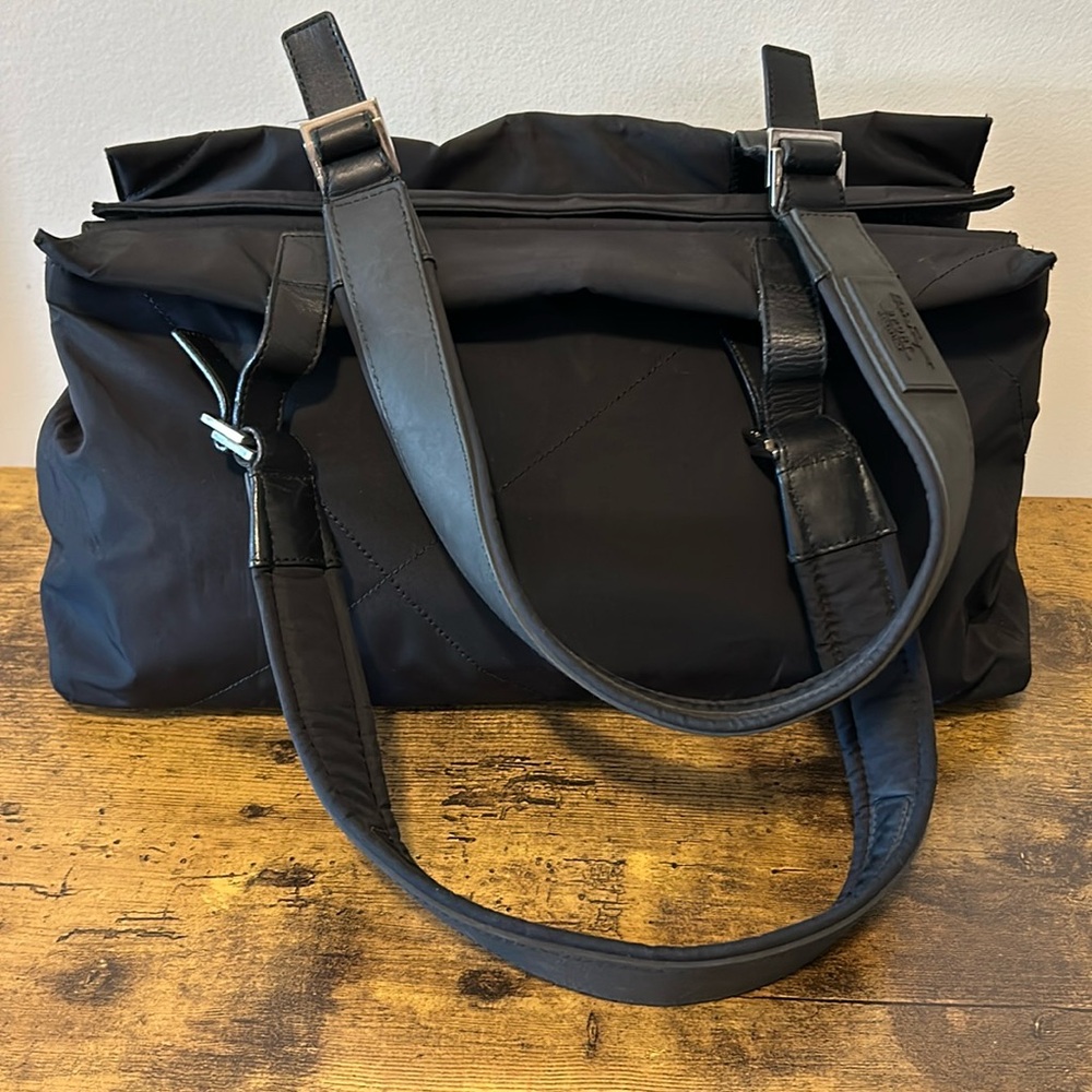 Salvatore Ferragamo Sport black nylon handbag